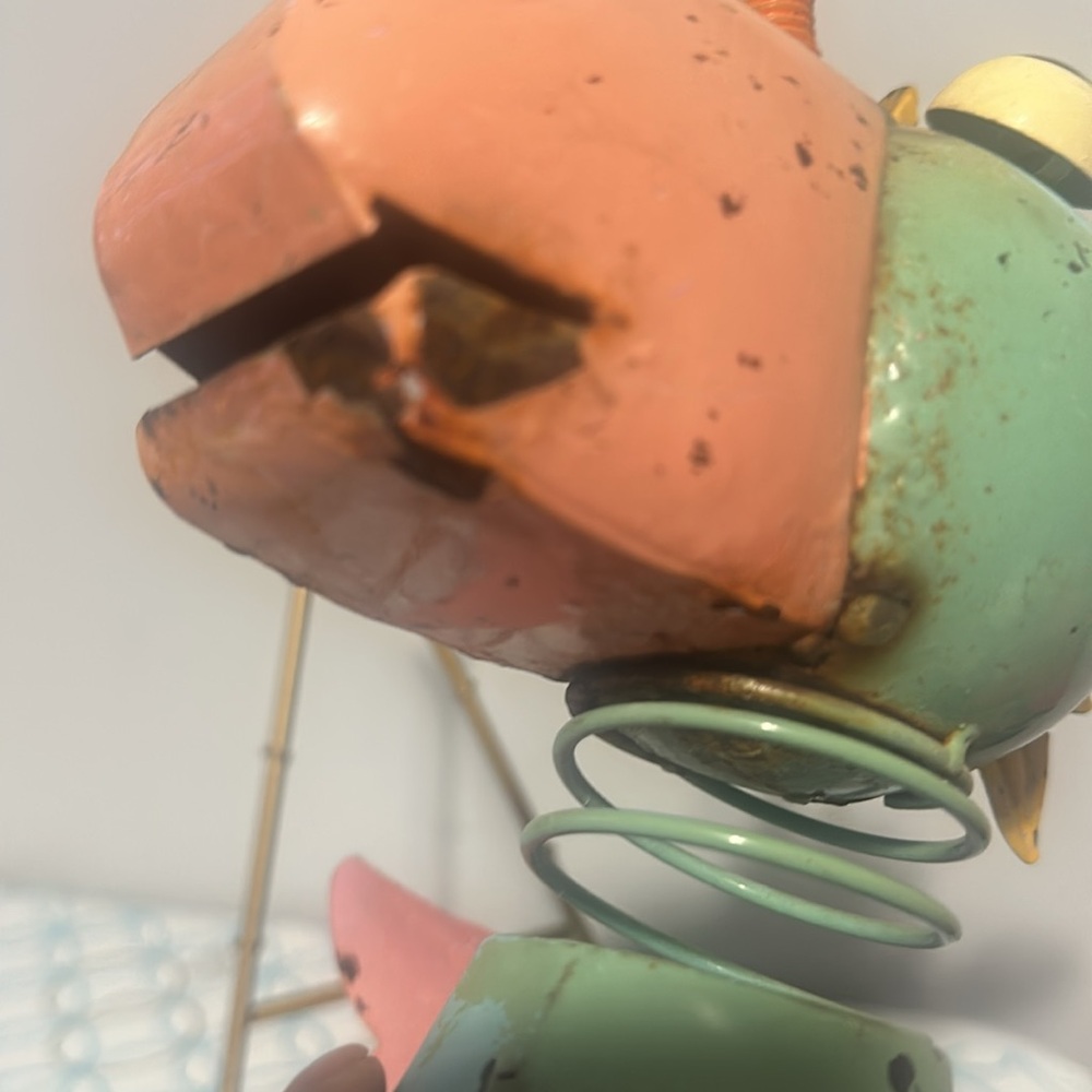 Colorful Metal Unicorn Sculpture some rust - Picture 6 of 8